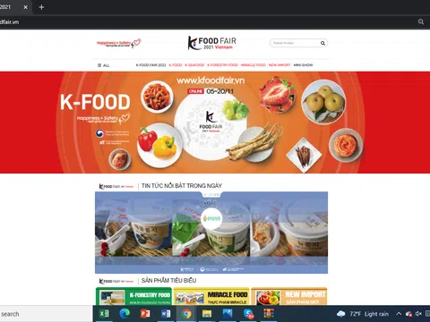 Tổ chức Hội chợ K-Food nơi có thể trải nghiệm các sản phẩm nông nghiệp khác nhau của Hàn Quốc