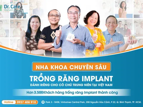 Dr Care - Implant Clinic: Nha khoa chuyên sâu trồng răng Implant với đội ngũ bác sĩ hàng đầu