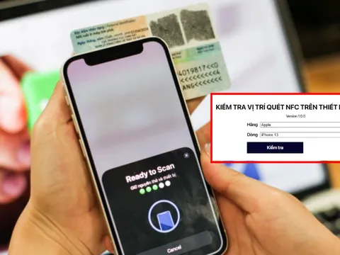 Cách xác định vị trí quét NFC để quét dữ liệu từ căn cước công dân, áp dụng với mọi dòng điện thoại