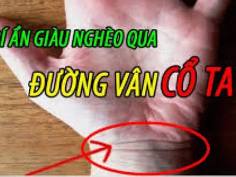 Nhìn đường vân cổ tay, biết tương lai sướng khổ hay giàu nghèo