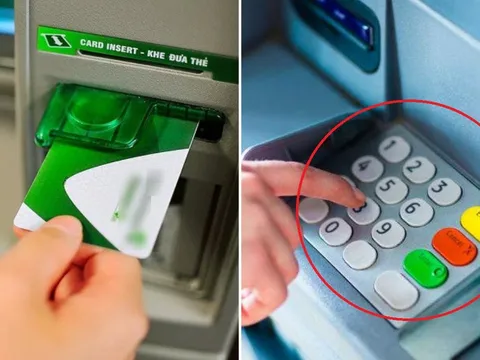 Không may bị máy ATM nuốt thẻ khi rút tiền, ấn một nút đặc biệt để nhanh chóng lấy lại thẻ