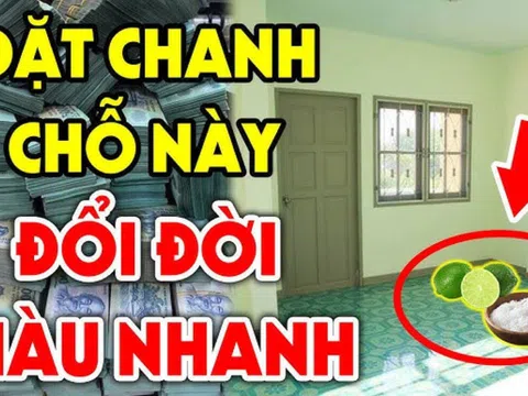 Cắt tư quả chanh cho vào đĩa muối rồi đặt gầm giường: Cả nhà đổi, 3 đời vận giàu sang