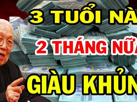 2 tháng nữa đến Tết Ất Tỵ 2025: 3 tuổi Lộc Lớn Về Tay, tiền vào như nước