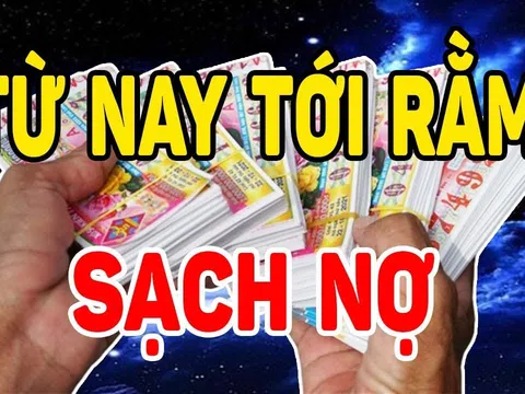 Từ nay đến Rằm tháng 11 âm: 3 tuổi Tiền Tài Rực Rỡ, đặc biệt số 2 giàu vô đối