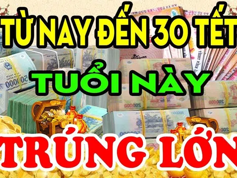 Tháng 11 âm đến Giao Thừa tết Ất Tỵ: 3 tuổi Tiền-Tình đỏ rực như son, xòe tay có của