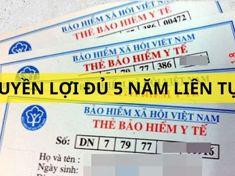 Bắt đầu từ 1/7/2025 khi nào người có thẻ BHYT đủ 5 năm liên tục được hưởng 100% chi phí khám chữa bệnh?