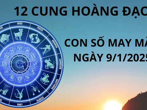 Tử vi ngày 9/1 con số may mắn dành tặng 12 cung hoàng đạo cơ hội làm giàu, chuyển vận phát tài