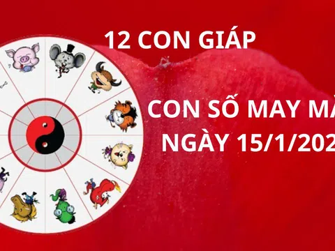 Tử vi ngày 15/1 con số may mắn thần tài ban lộc cho 12 con giáp gặt hái thành công phát tài giàu có