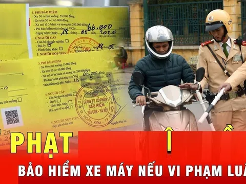 Người dân mua bảo hiểm xe máy 10 nghìn, không có bảo hiểm bắt buộc 60 nghìn, CSGT phạt không?