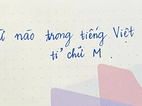 Câu hỏi Tiếng Việt rối não: “Từ nào trong tiếng Việt có tỉ chữ M?”