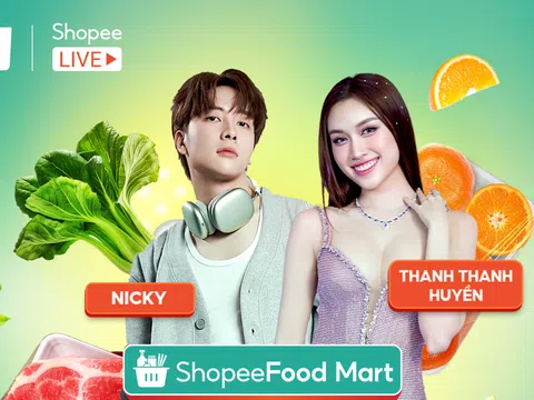 Trải nghiệm “đi chợ số” thêm độc đáo thông qua các phiên livestream của ShopeeFood Mart