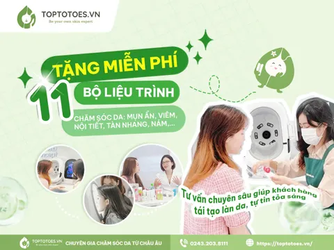 Toptotoes.vn khẳng định vị thế khác biệt trong hành trình chăm sóc da với Liệu trình chăm sóc da cá nhân hóa