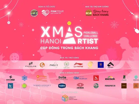 Bello, Casio G-Shock và Ray-Ban đồng hành cùng Pink Tour tại Xmas Hanoi Artist Pickleball Challenge – Cúp Đông Trùng Bách Khang