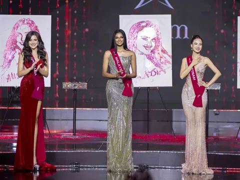 Chung kết Miss Charm: Malaysia đăng quang ngôi vị hoa hậu, Quỳnh Nga lội ngược dòng đạt Á hậu 2