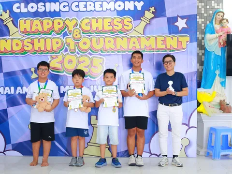 DẤU ẤN MÙA 4 CỦA DỰ ÁN QUÂN CỜ HẠNH PHÚC KHÉP LẠI BẰNG GIẢI HAPPY CHESS & FRIENDSHIP 2025