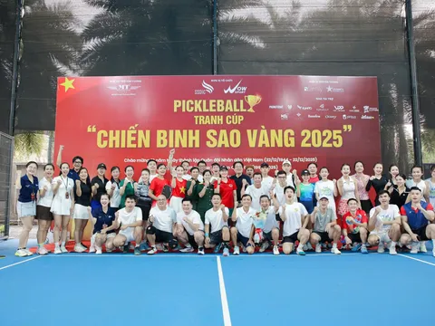 Giải Pickleball tranh Cúp Chiến binh Sao Vàng 2025: Dấu ấn mới trong đời sống thể thao lực lượng vũ trang