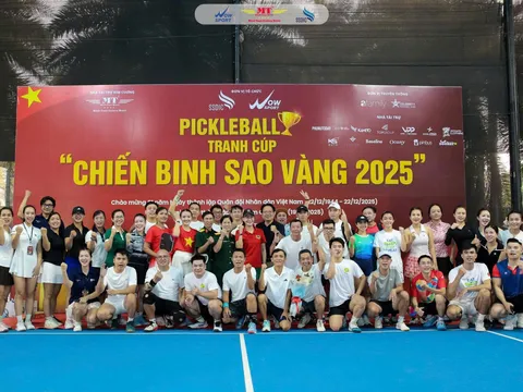 Giải Pickleball tranh cúp “Chiến binh Sao Vàng” 2025 – Một mùa giải để lại nhiều giá trị kết nối và lan tỏa tinh thần thể thao trong cộng đồng