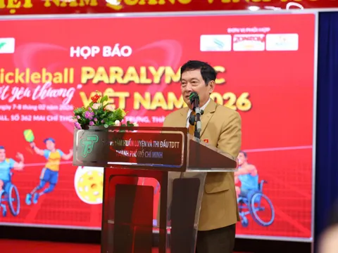 Giải Para Pickleball 2026 “Gắn kết yêu thương”: Lan tỏa nghị lực sống, khẳng định giá trị nhân văn của thể thao Việt Nam