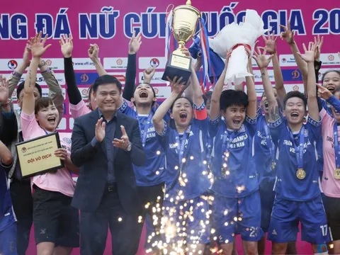 Đương kim vô địch Cup Quốc gia nữ nhận thưởng 'khủng'