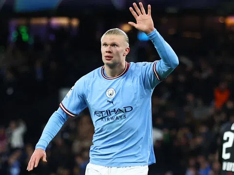 Haaland lập hattrick, Man City hủy diệt đội bóng hàng đầu Championship