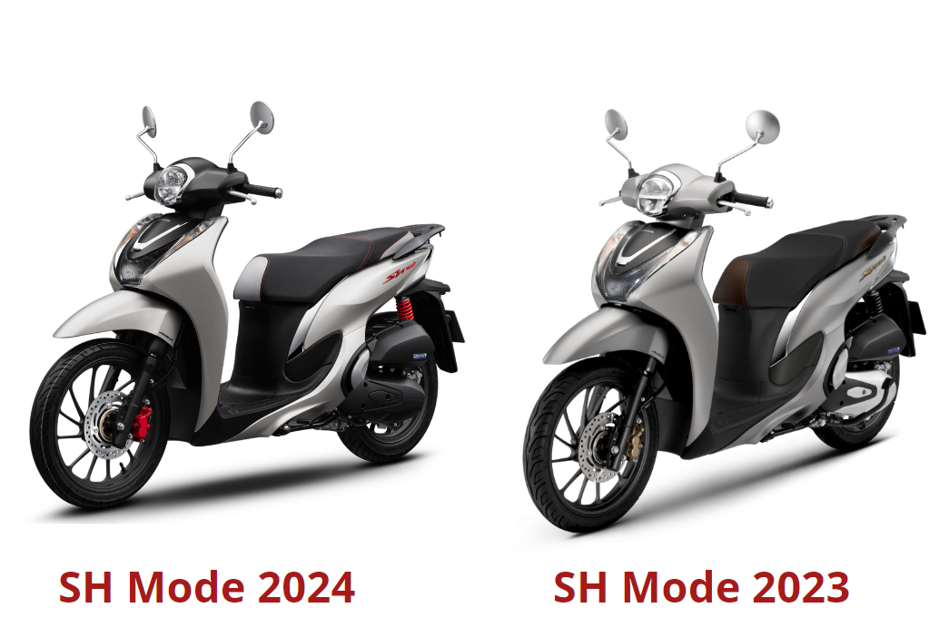 Mẫu xe SH mode 2024 có cải tiến thời thượng hơn kiểu dáng cũ