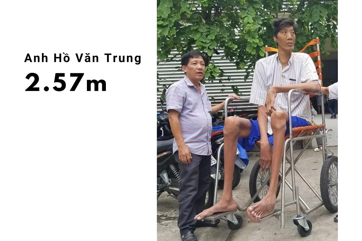 Anh Hồ Văn Trung là người giữ vị trí top 1 trong danh sách những ai là người cao nhất Việt Nam