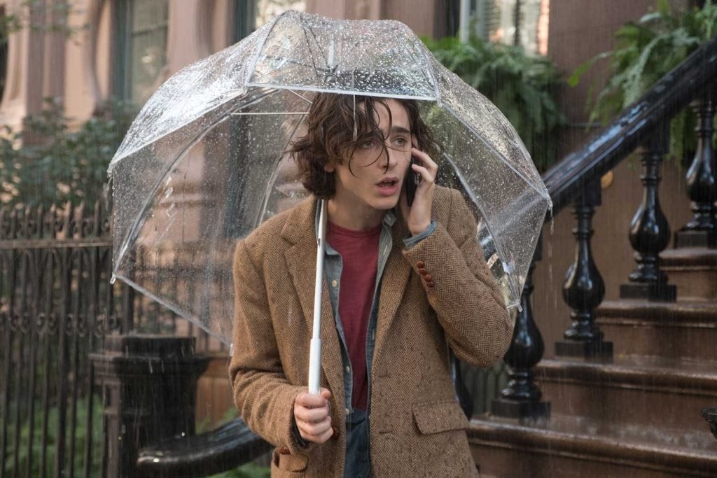 Timothée Chalamet vào vai nhân vật chính trong bộ phim A Rainy Day in New York