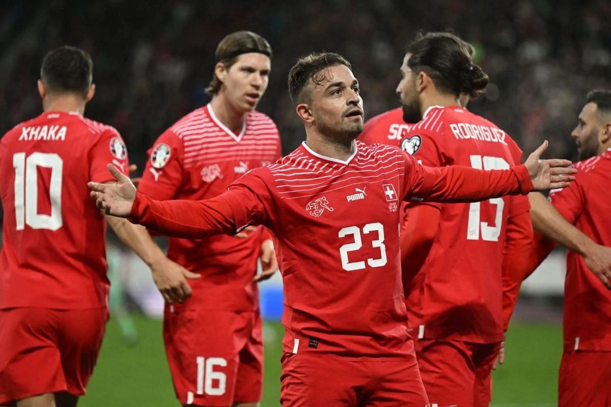 Đội tuyển Thuỵ Sỹ giành 17 điểm sau 10 trận đấu để giành vé tham gia EURO 2024 tại Đức