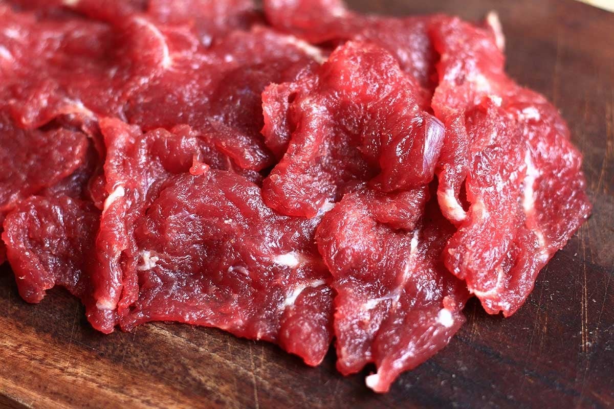 Thịt bò chất lượng có màu đỏ tươi