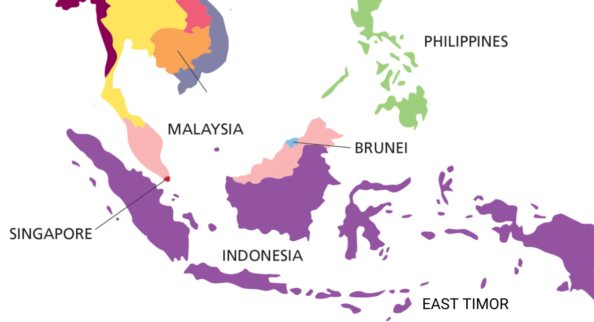 Khu vực Đông Nam Á biển đảo chủ yếu là hải đạo, đồi núi trên đảo, ít đồng bằng