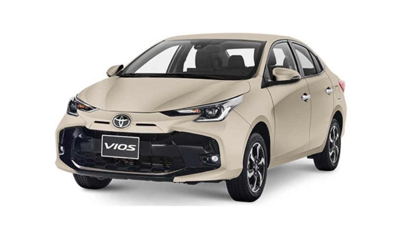 Nổi bật ở phần đầu xe Toyota Vios 2023 là cụm lưới tản nhiệt