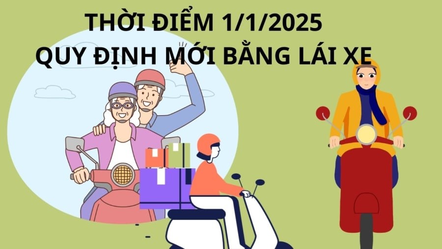 Năm 2025 có mẫu bằng lái xe mới