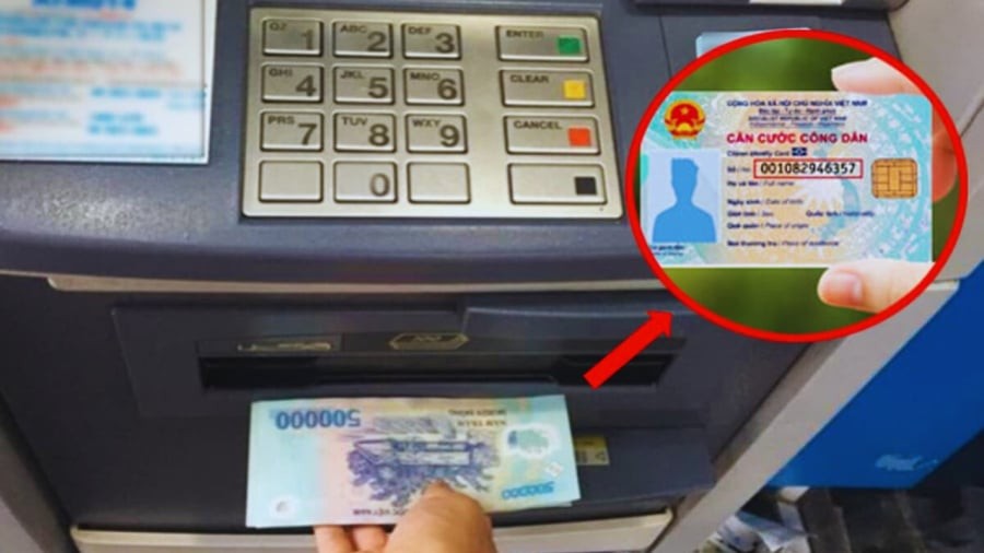 7 bước rút tiền bằng thẻ Căn cước công dân tại cây ATM