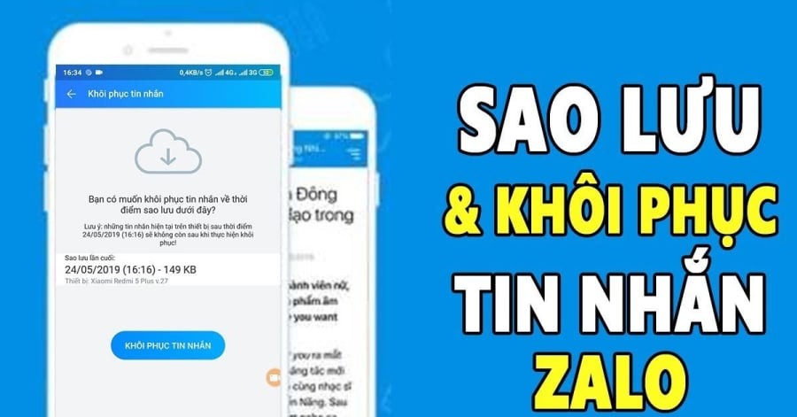 Cách khôi phục tin nhắn đã xóa trên zalo 