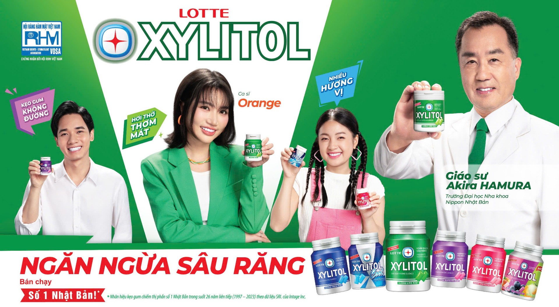 Sản phẩm Kẹo Gum không đường Lotte Xylitol