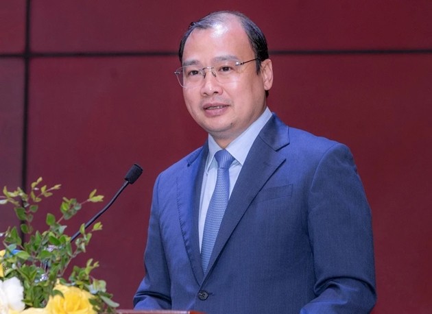 Thứ trưởng Bộ Văn hóa, Thể thao và Du lịch Lê Hải Bình tại họp báo. Ảnh: Việt Linh Znews.