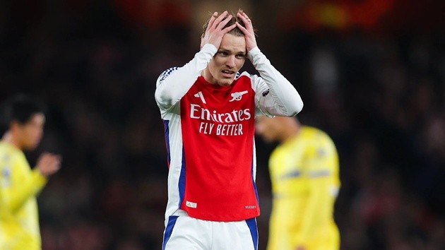 Nỗi thất vọng của Martin Odegaard.