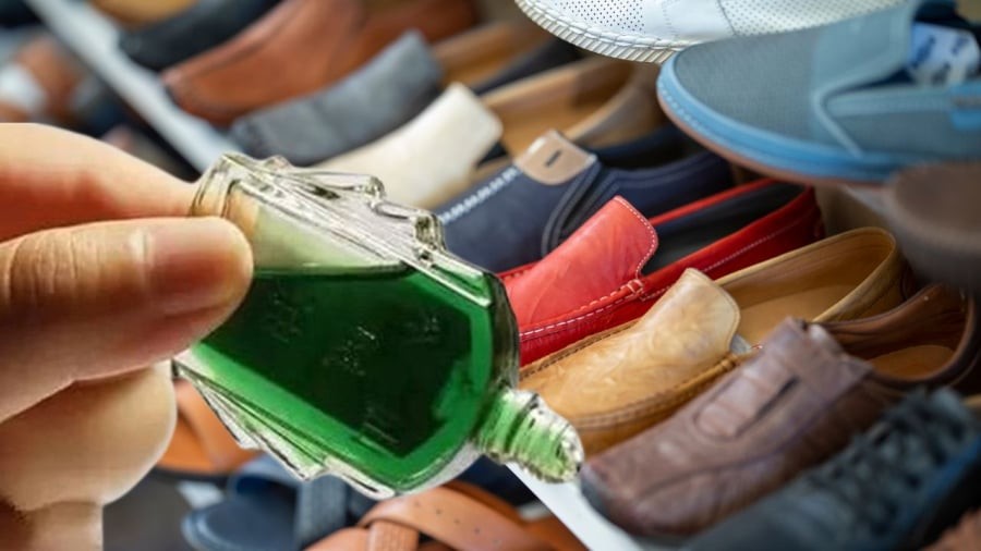 Ngay cả khi đã hết bạn có thể đặt lọ dầu gió vào tủ giày dép, quần áo để khử mùi hôi
