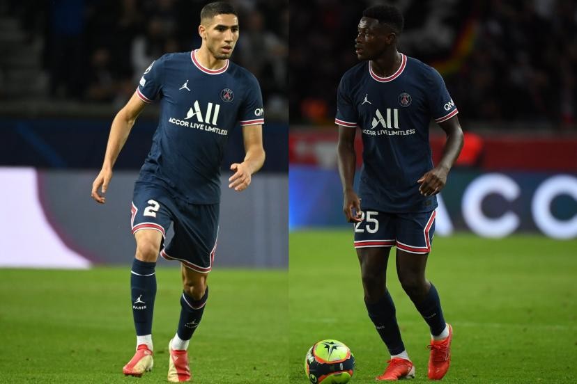 Achraf Hakimi và Nuno Mendes là cặp hậu vệ biên hàng đầu của PSG.