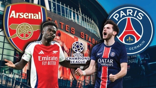 Arsenal chuẩn bị đối đầu kinh điển với PSG.