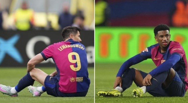 Lewandowski và Balde không thể góp mặt ở trận bán kết lượt đi UCL.