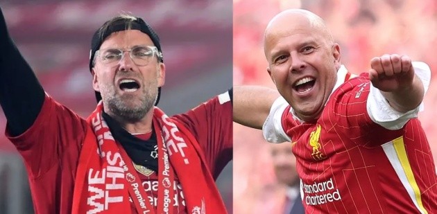 Slot và Klopp.