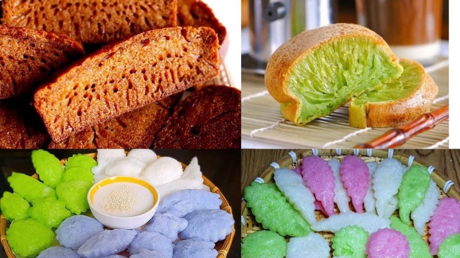 Bánh bò nhiều biến thể khác nhau