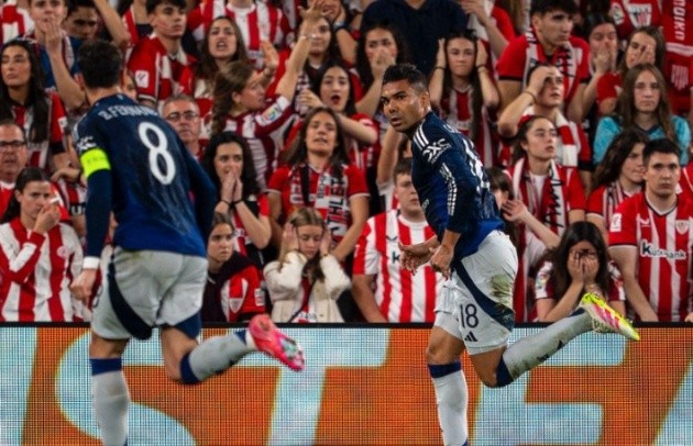 Casemiro mở tỷ số trận đấu.