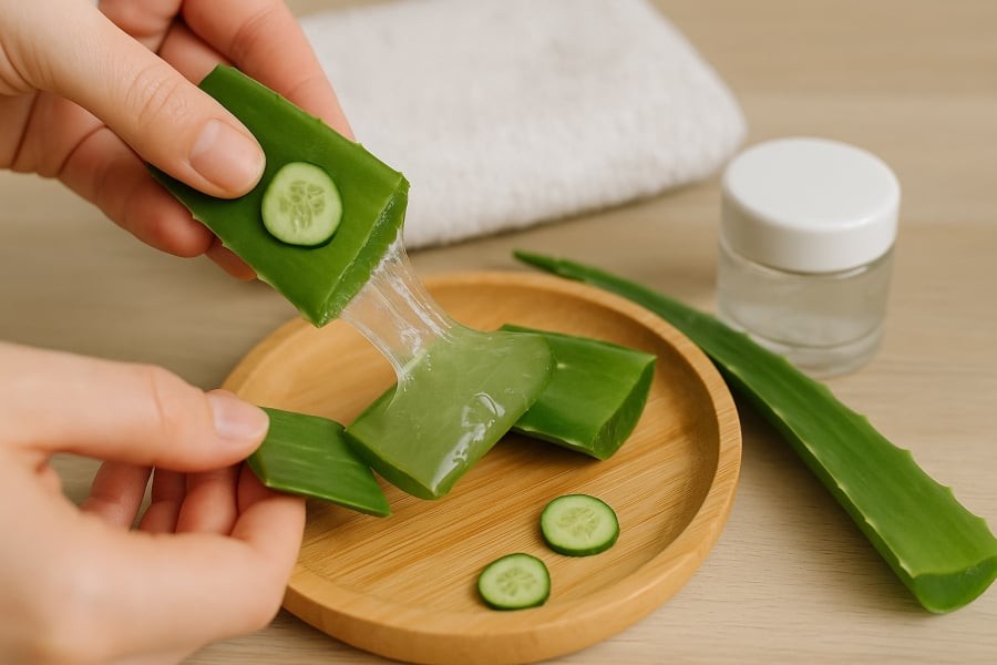 Nha đam từ lâu đã nổi tiếng với khả năng làm lành da và chống viêm tự nhiê