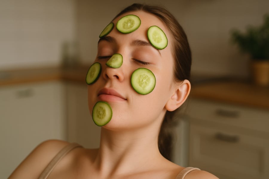 Dưa chuột là lựa chọn hoàn hảo khi da bạn đang “kêu cứu” vì nóng rát
