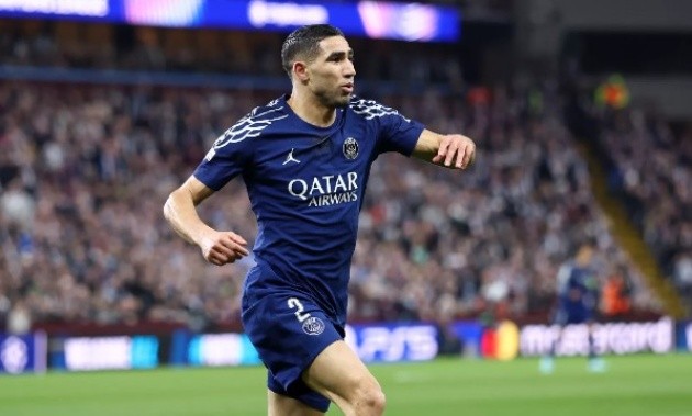 Hakimi trong màu áo PSG.