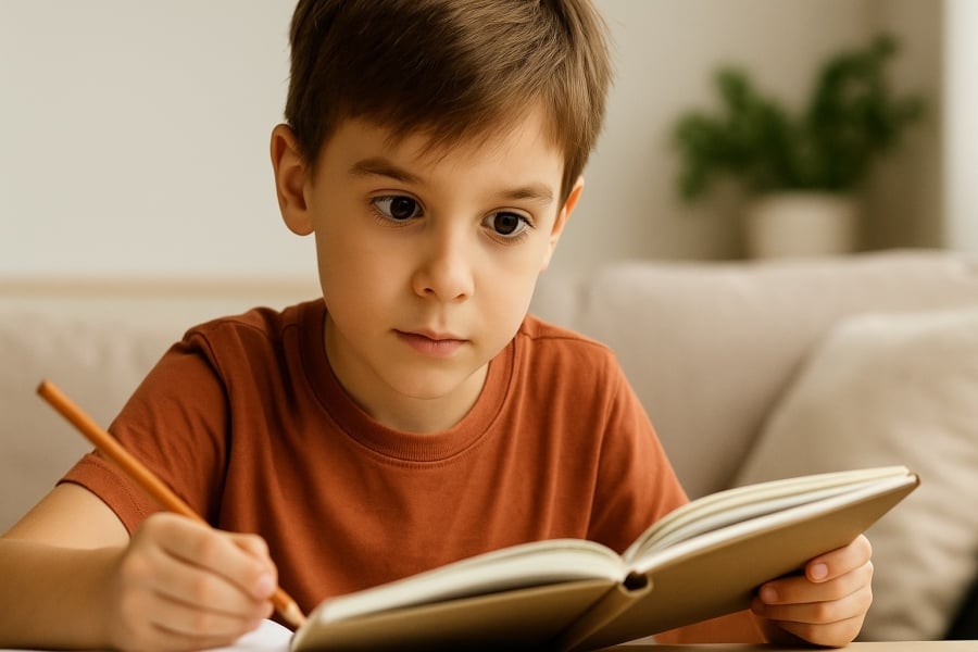 Sự tò mò và ham học hỏi qua việc đọc sách hoặc sáng tạo nghệ thuật là dấu hiệu tốt cho trí sáng tạo và khả năng học hỏi của trẻ.