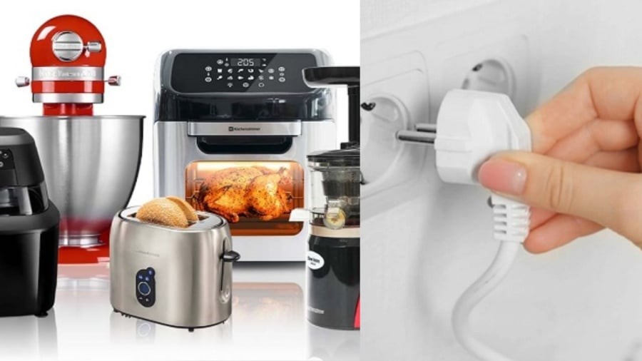 Rút phích các thiết bị điện trong bếp giúp tiết kiệm điện khá nhiều