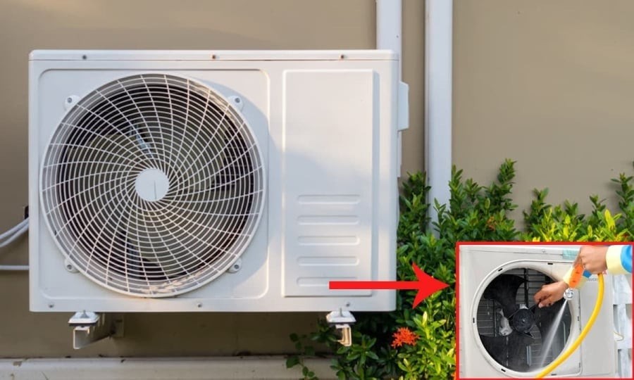 Nhiều gia đình chỉ chú trọng vệ sinh dàn lạnh mà bỏ qua dàn nóng bên ngoài.